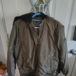 Forever 21 Olive Bomber Jacket